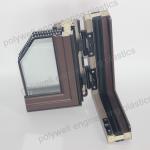 Household Two Layer Glass Broken Bridge Aluminum Anti-Theft System Window and Door for sale