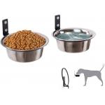 Collapsible Wall Mounted Pet Feeder Customized Height for sale