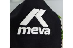 China OEKO Silicone Rubber Logo Sticker 10s 3D Heat Transfer Garment Patches supplier