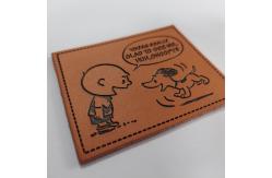 China PU Embossed / Metal Leather Patch Label Customized For Clothes Garment supplier