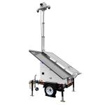 Solar Camera Trailer With 3*400W Solar Panels For Parking Lot Monitoring for sale