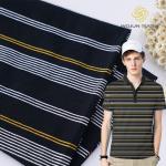 Healthy And Soft  Good Texture Cotton ​Striped Material Fabric For T-Shirt for sale