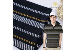 China Healthy And Soft  Good Texture Cotton ​Striped Material Fabric For T-Shirt supplier