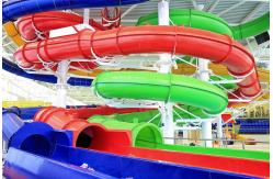 China ODM Swimming Pool Water Playground Summer Children Game Set Toy Equipment Fiberglass Slide supplier