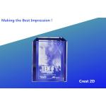 CREST 2D RECTANGLE/CREST PHOTO FRAME/CRYSTAL PHOTO FRAME FLAT/3D CRYSTAL RECTANGLE BUBE for sale