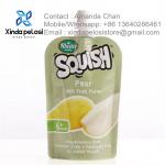 Stand Up Food Pouch Plastic Reusable Liquid Stand Up Pouch With Screw Spout for sale