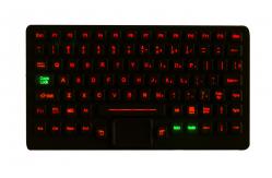 China IP65 Waterproof USB Interface Silicone Industrial Keyboard With Touchpad supplier