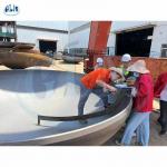 Steel Welded Flat Bottom Head Pipe Cap 1220mm Diameter 20mm Thick ISO 9001 for sale