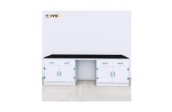China Anti Alkali Polypropylene Lab Bench Workstation With Socket Accessories supplier