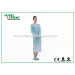 Anti-Dust Blue Disposable use Protective Gowns with thumb cuffs/Safety Protective Clothing for sale