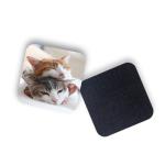 8 X 8cm Square Shape Red Fox Custom Printed Coasters for sale