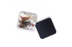 China 8 X 8cm Square Shape Red Fox Custom Printed Coasters supplier