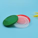 53mm Aluminum Tinplate Can Food PE Plastic Lids for sale