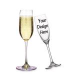 210ml Hand-Blown Crystal Glass Champagne Flute Sparkling Wine Cup for sale