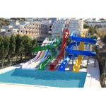Swimming Pool Residential Water Slide Fiberglass Water Park Equipment 4.0m Height for sale