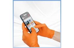 China Diamond Textured Thick Nitrile Work Gloves 8mil 9Mil Nitrile Rubber Glove supplier