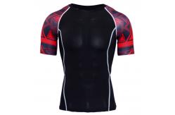 China Military Long Sleeve Rash Guard Environmental Friendly Material Flatlock Stitching supplier