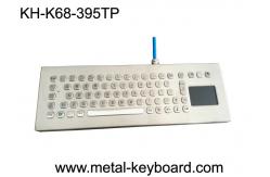 China Desktop Stainless Steel Industrial Keyboard with Touchpad , Metal Computer Keyboard supplier