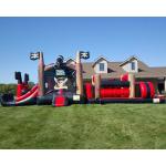 Backyard Pirate Ship Bounce House Inflatables Obstacle Course for sale