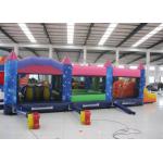 Commercial Cartoon Inflatable Obstacle Courses Digital Printing 10 X 4m Enviroment - Friendly