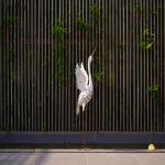 Creative Metal Crane Bird Lawn Art Lifelike And Weatherproof for sale
