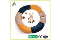China AZO Free bOA fabric Baby Gym Play Mat With Mini Plush Animal Toys supplier