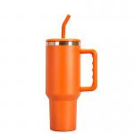 Car Cup 40oz Handle Insulated 304 Stainless Steel Large Capacity Cold-Keeping Sipper Ice Cooler Cup for sale