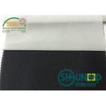 Lady's Thin Fabric Fusible Woven Interlining Shrinkage Resistant  Black PA Coating for sale