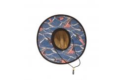 China Embroidery Logo Patch Straw Hat For Fishing Mat Grass Material OEM supplier