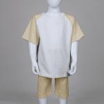 Organic Cotton Family Matching Outfit 190gsm Color Block Raglan Short Sleeves for sale