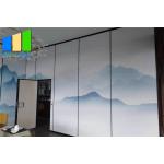 Retractable Sliding Folding Acoustic Room Dividers With Pass Through Door