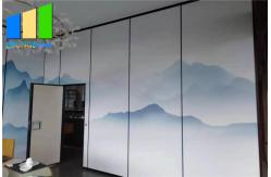 China Retractable Sliding Folding Acoustic Room Dividers With Pass Through Door supplier