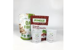China Custom Label Packaging Mylar Pouches Oatmeal Heat Seal Laminated Pouches Zipper Doypacks supplier