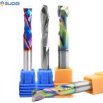 CNC Wood End Mill Cutters Compression Wood Router Bits 1 / 4 Shank for sale