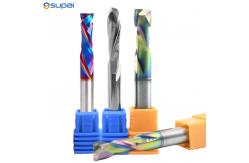 China CNC Wood End Mill Cutters Compression Wood Router Bits 1 / 4 Shank supplier