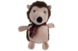 China 18cm cute apperance smile plush pet toy with sound for teeth cleaning supplier