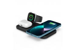 China 15W fast Thin Lightweight Portable Wireless Charger Station ABS and PC Black supplier