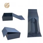 Skincare Wine Black Bottle Packaging Boxes Magnetic Box Packaging With Soft Foam Tray for sale