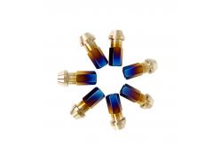 China Titanium Wheel Lug Bolts M24x1.25 Titanium Bolts Cold Heading supplier