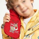China High Capacity Rubber Heat Water Bag With Super Soft Plush Cover For Warm manufacturer