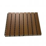 Fireproof Wood Slotted Grooved Melamine Finish Soundproof Noise Absorbing Acoustic Wall Wooden Panel Slat Wall Panel for sale