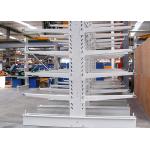 Double Side Steel Structural Cantilever Racks For Pipes Lumber Sheet Shelves