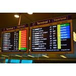Smart Advertising Fontlit LED Airport Information Billboard Energy saving for sale