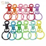 Metal Lobster Claw Clasps Keychain Swivel Key Rings For Diy Key Rings Toy Bag Purses for sale