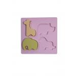 China Certified Silicone Baby Toys Elephan Animal Puzzle With Size 15*15*3 cm And Weight Is 220 Gram for sale