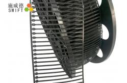 China 180 Centigrade Heat Resistant Cable Ties , Plastic Strap Ties With No Tilt Angle supplier