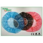 Round Non Woven Disposable Bouffant Cap With Single Elastic for sale
