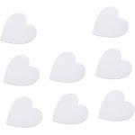 100% Pure Cotton Painting Canvas Panel Heart Shape 15cm Diameter Canvas Art Boards for sale