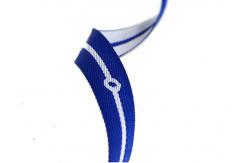 China Funky Blue Elastic Diary Band Strap , 3 - 110mm Width Custom Cloth Elastic Bands supplier