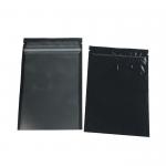 Clear Front Window Stand Up Zipper Pouch Food Grade Smell Proof Matte Black Surface for sale
